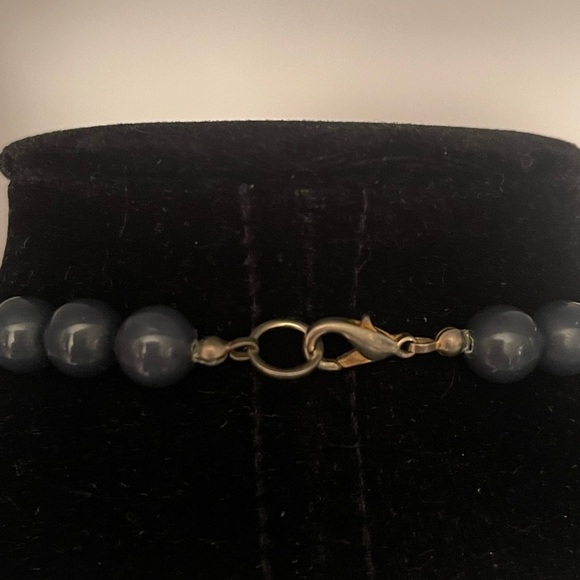 Vintage Necklace purple green gold amber claw clasp - Picture 5 of 7